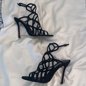 Steve Madden black heels. Size 8.